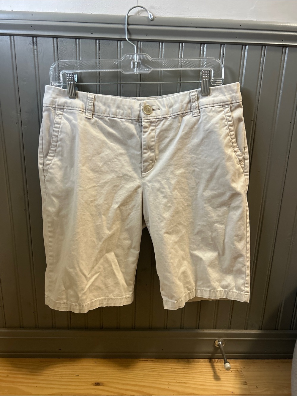 Classic Khaki Cotton Shorts